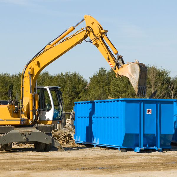 are there any restrictions on where a residential dumpster can be placed in Mckenna WA